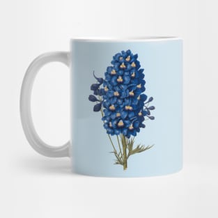 Delft  Blue Ephemera Delphinium Flower Mug